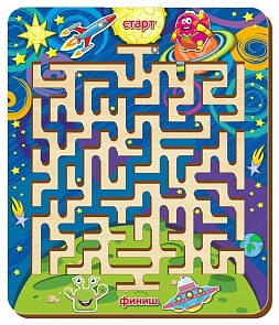 Лабиринт деревянный большой, размер 20 х 23,5 см (Woodland, 018210)